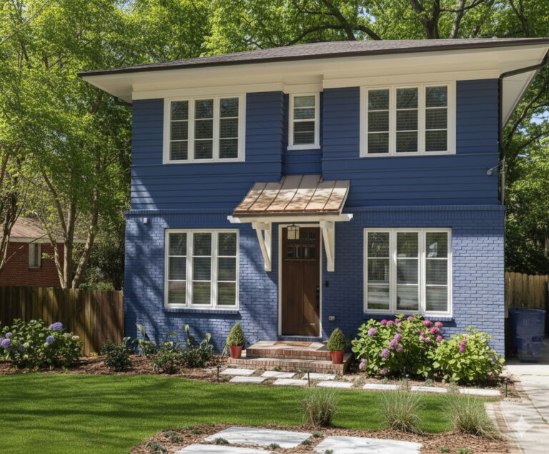 Casement Front Blue House
