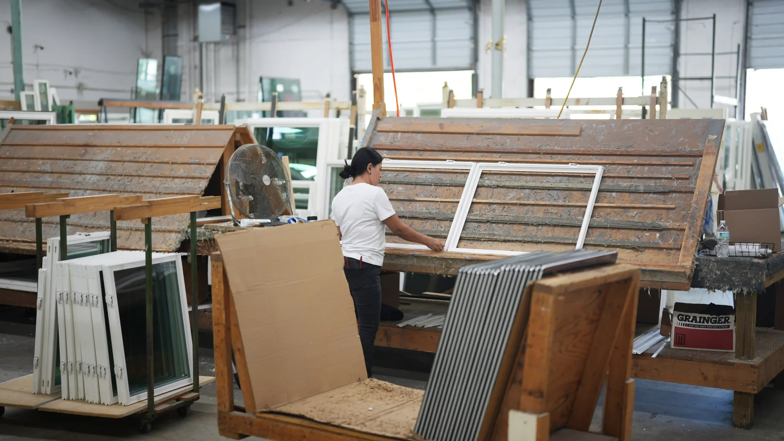 Factory-direct stock vinyl windows ready for pickup in Atlanta