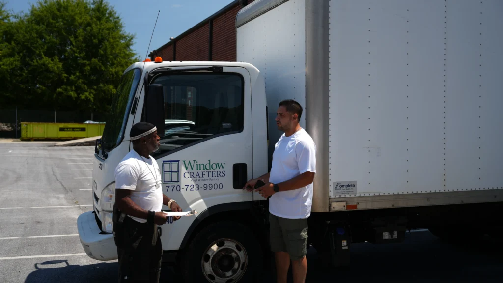 Windowcrafters delivery truck providing vinyl windows across Georgia